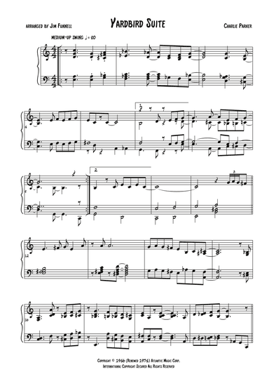 Yardbird Suite (arr. Jim Funnell)