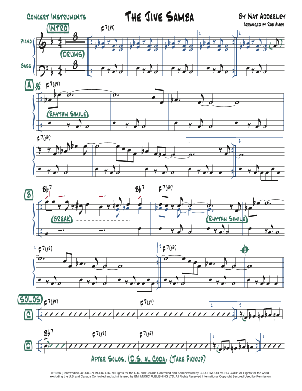 The Jive Samba (arr. Rob Ames)