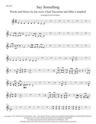 Say Something (arr. Kevin Busse)