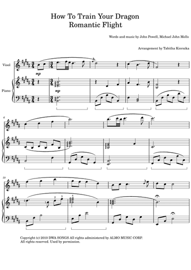 How To Train Your Dragon (arr. Tabitha Kierszka)