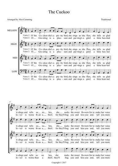 The Cuckoo (arr. Alex Cumming)