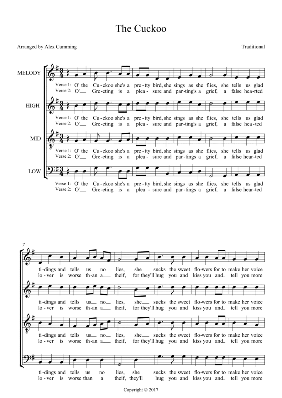The Cuckoo (arr. Alex Cumming)
