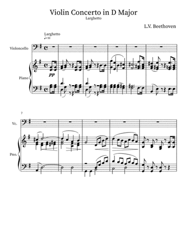 Violin Concerto - Larghetto (arr. Tom Christie)