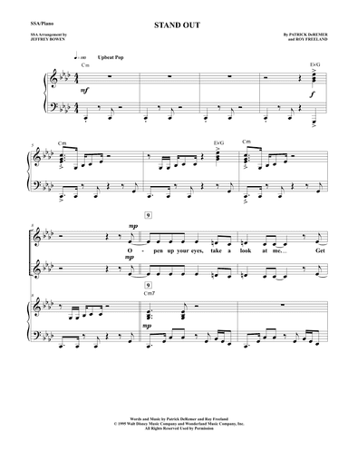 Stand Out (arr. Jeffrey Bowen)