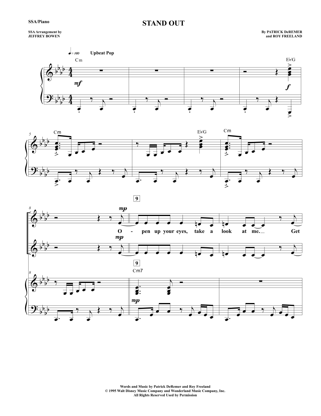 Stand Out (arr. Jeffrey Bowen)