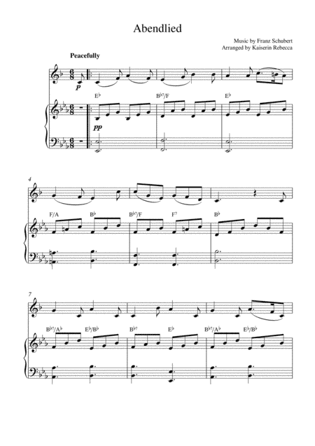 Abendlied (arr. Kaiserin Rebecca)