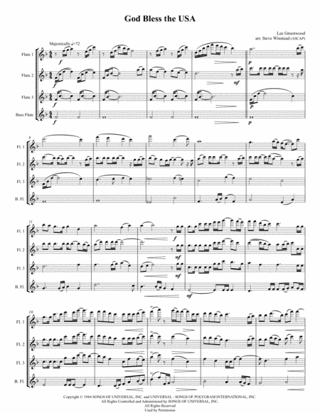 God Bless The U.s.a. (arr. Steve Winstead)