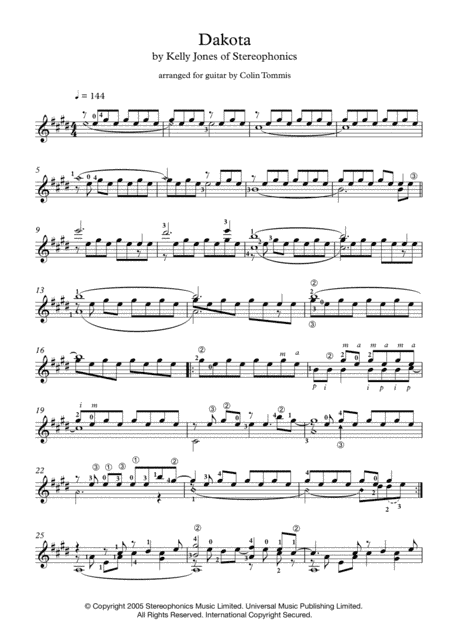 Dakota (arr. Colin Tommis)