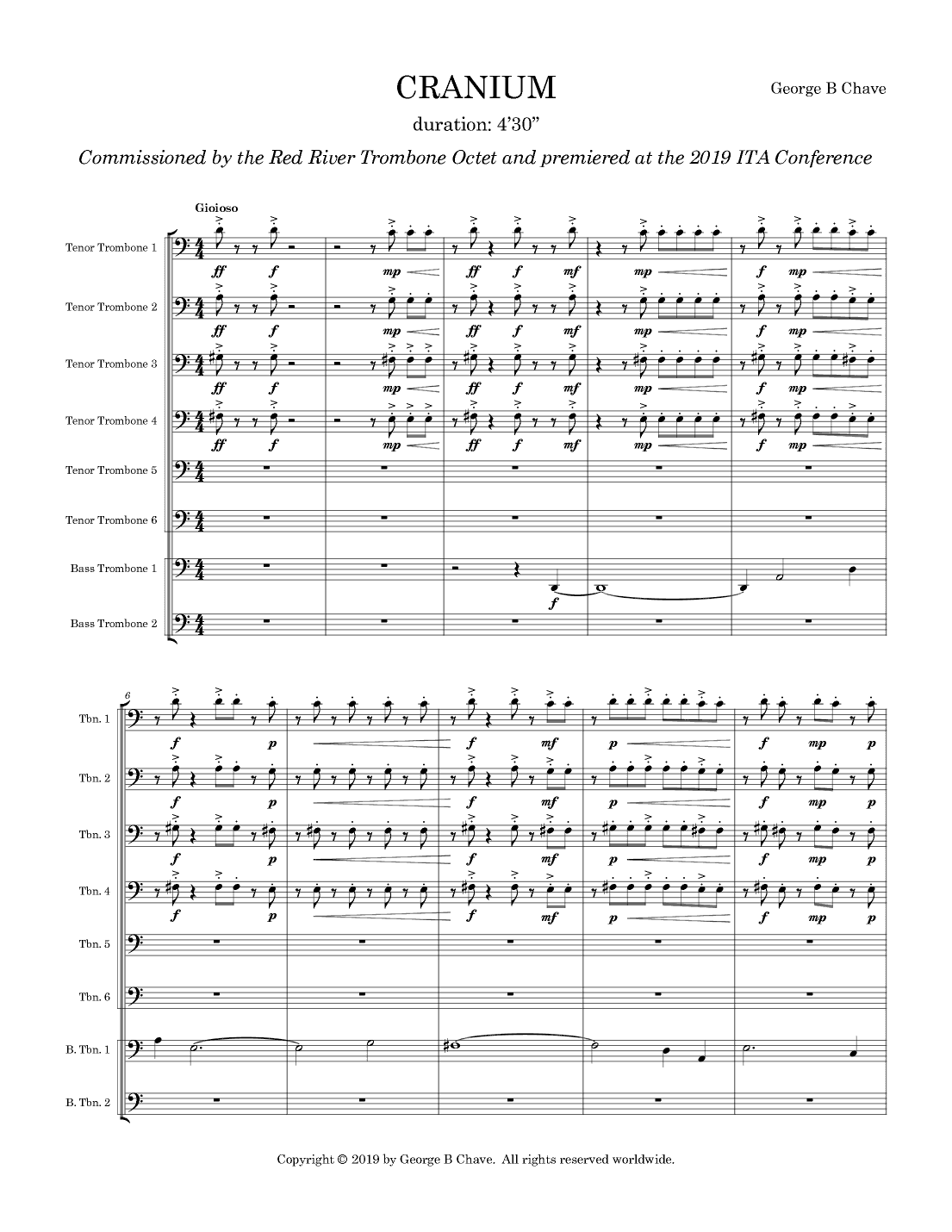 Cranium (for Trombone Octet)