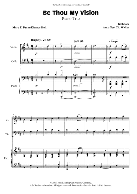 Be Thou My Vision (arr. Gert Th. Walter)