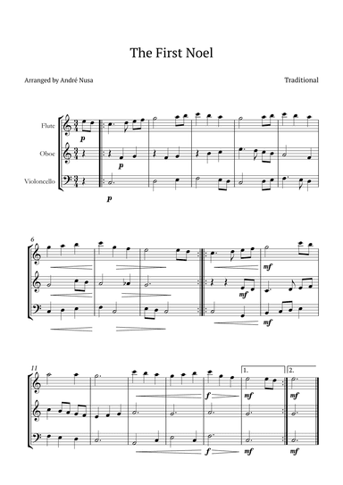 The First Noel (arr. André Nusa)