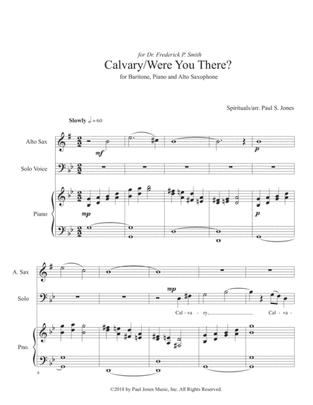 Calvary / Were You There? (arr. Paul S. Jones)