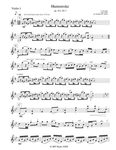 Humoresque by Dvorak (arr. Stephen M. Taylor)