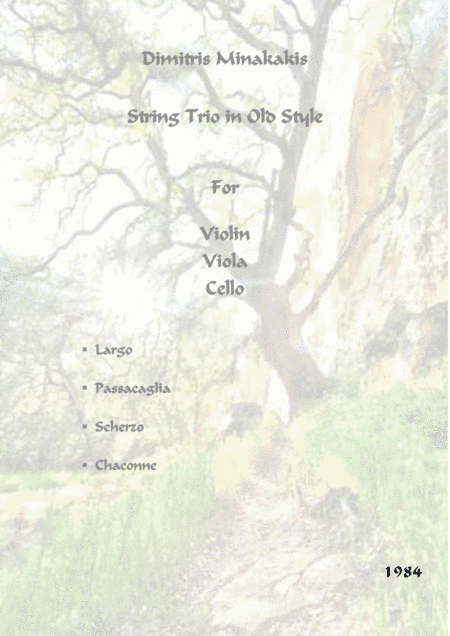 String Trio in Old Style