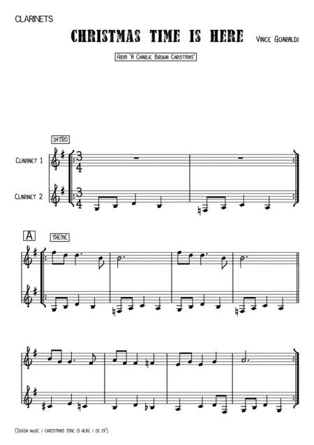 Christmas Time Is Here (arr. Iain Dixon)