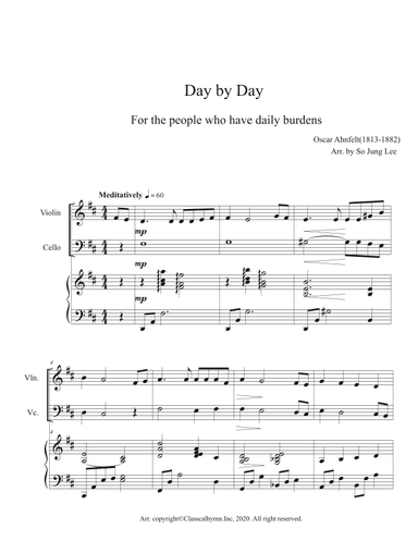 Day By Day (arr. So Jung Lee)