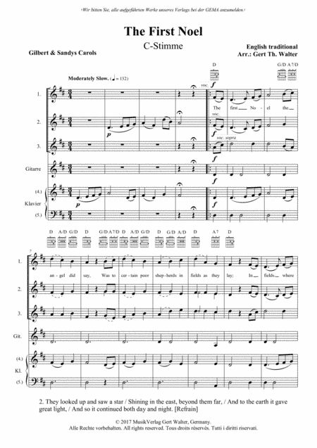 The First Noel (arr. Gert Th. Walter)