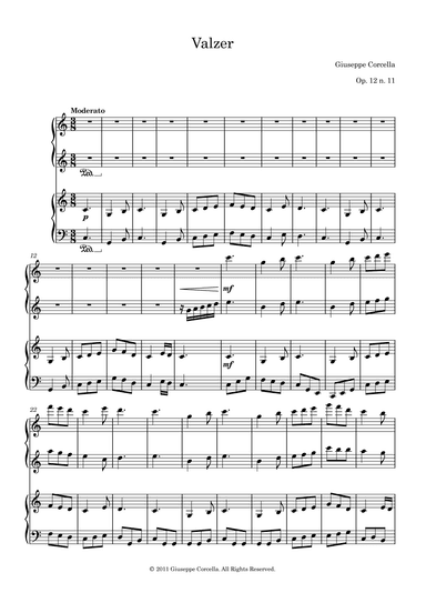 Valzer Op. 12 No. 11