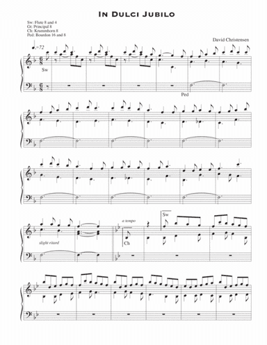 In Dulci Jubilo (arr. David Christensen)