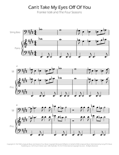 Can't Take My Eyes Off Of You (arr. Ygor Nunes)