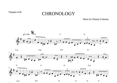 Chronology (arr. The Sheet Music Library)
