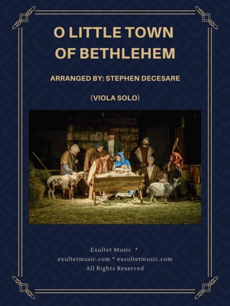 O Little Town Of Bethlehem (Viola solo and Piano) (arr. Stephen DeCesare)
