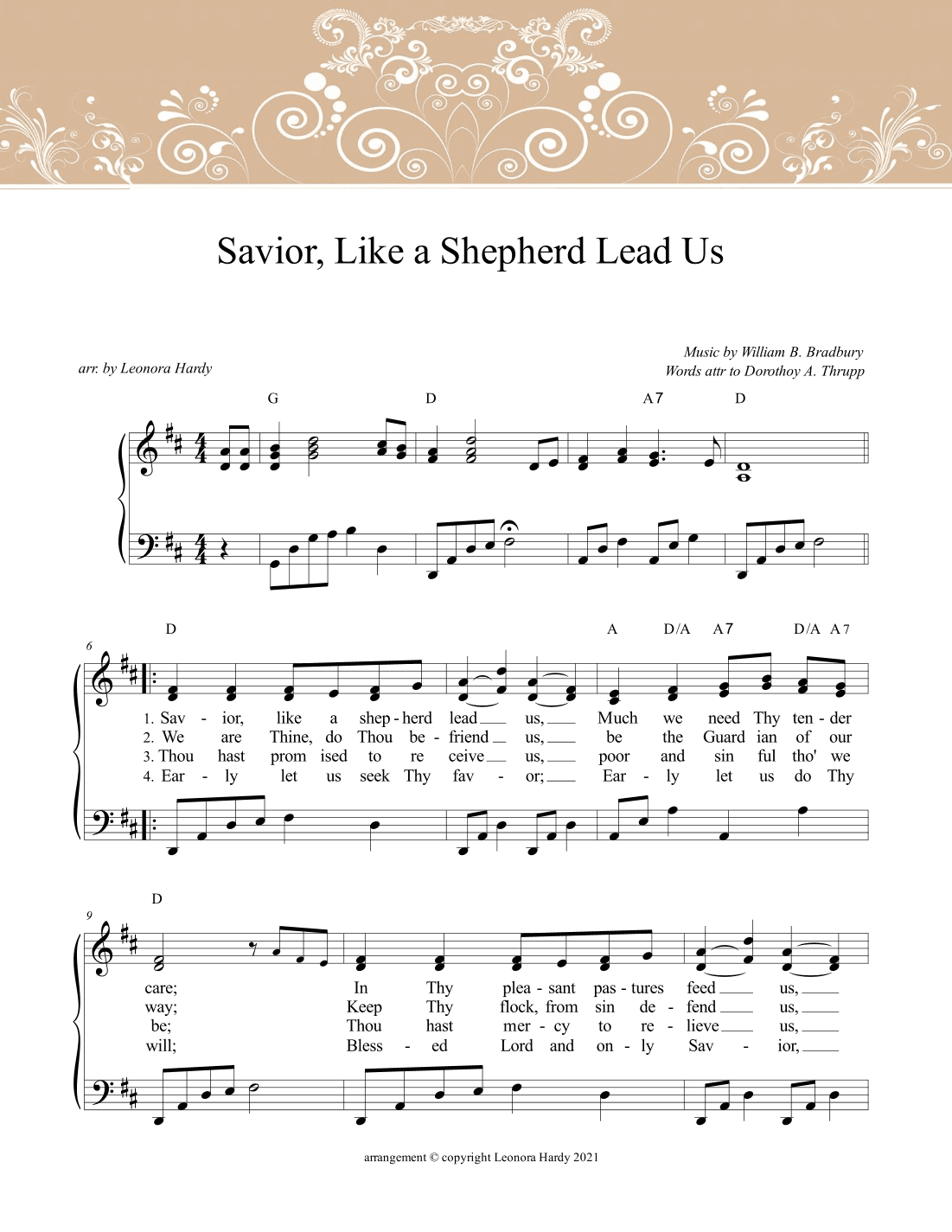Savior, Like a Shepherd Lead Us (arr. Leonora Hardy)