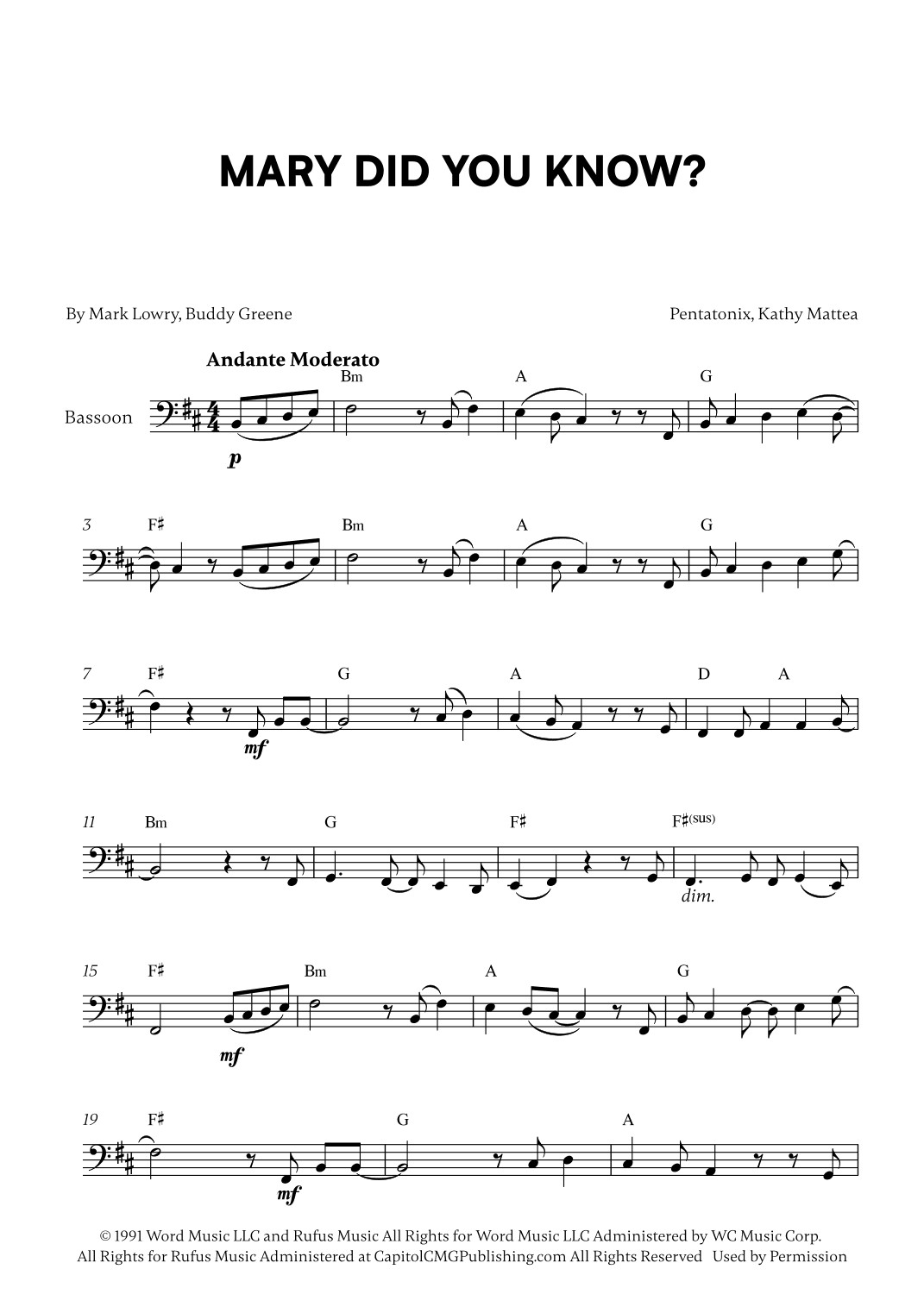 Mary, Did You Know? (arr. Cadenza Editions)
