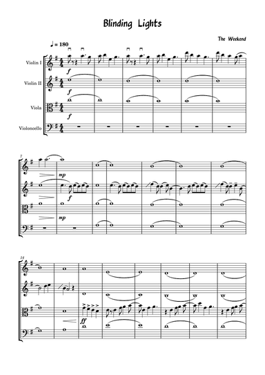 Blinding Lights (arr. John Charles)