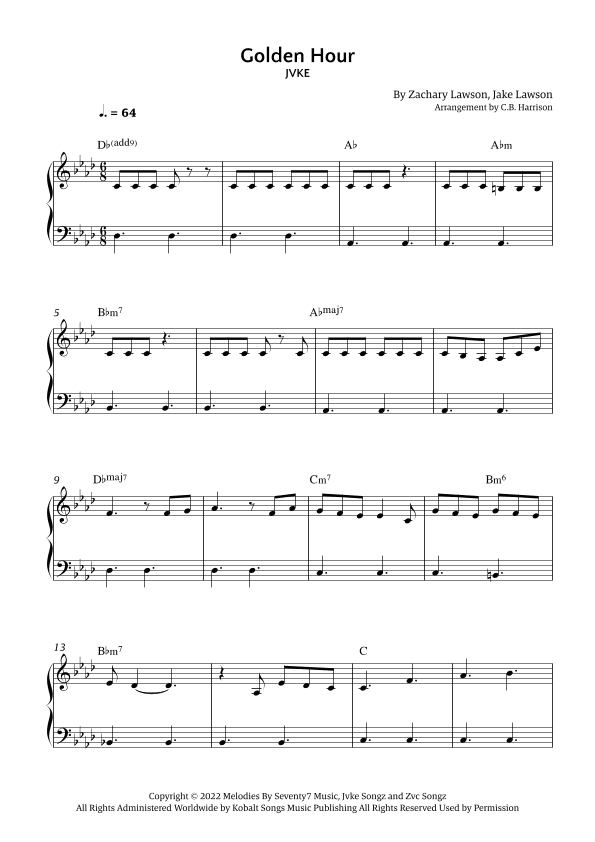 Golden Hour (arr. C. B. Harrison)