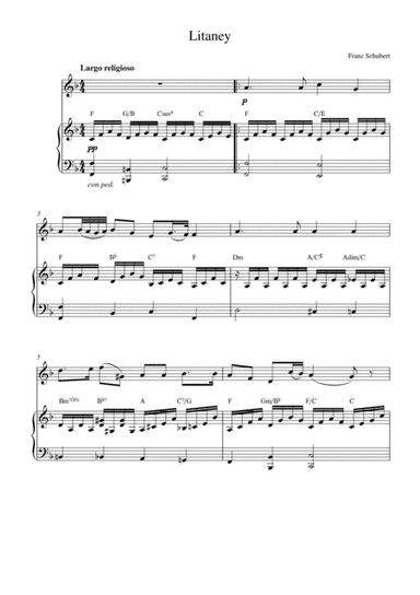 Litaney (for violin solo and piano accompaniment) (arr. Kaiserin Rebecca)