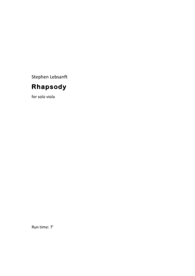 Rhapsody