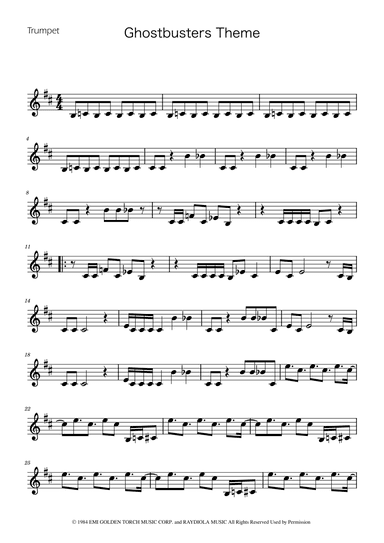 Ghostbusters (arr. Ygor Nunes)
