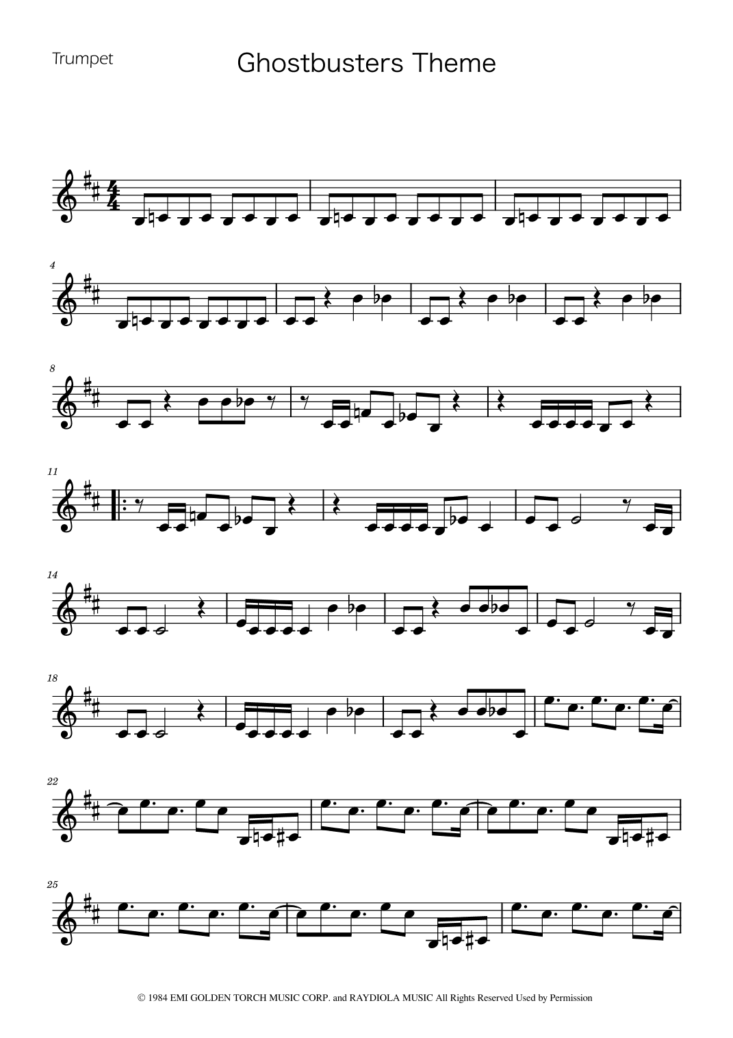 Ghostbusters (arr. Ygor Nunes)
