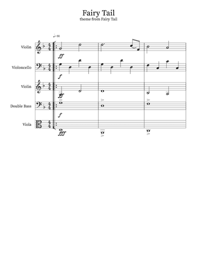 Fairy Tail (arr. David McDougal)