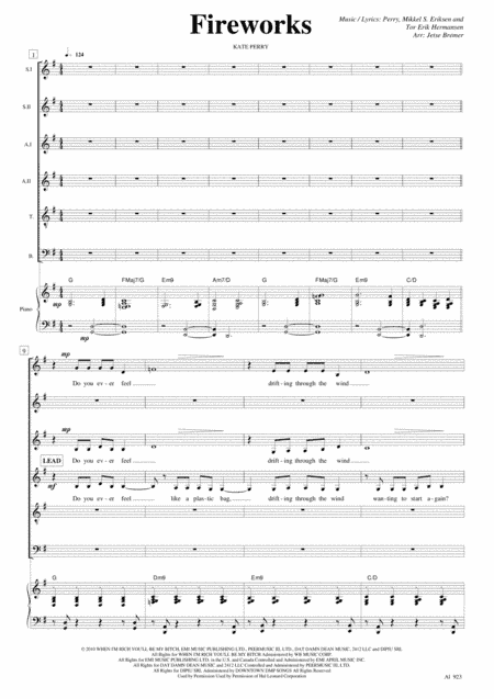 Firework (arr. Jetse Bremer)