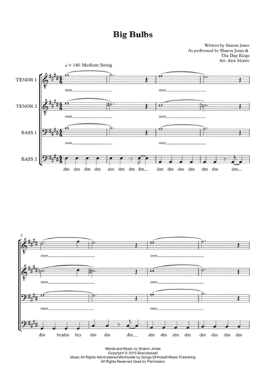 Big Bulbs (arr. Alex Morris)