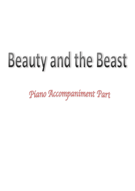Beauty And The Beast (arr. Miranda Wong)