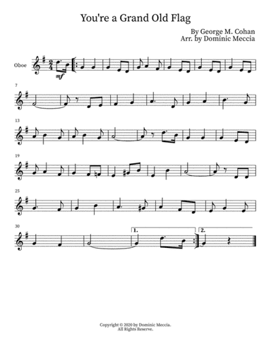 You're a Grand Old Flag (arr. Dominic Meccia)
