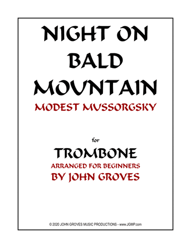 Night On Bald Mountain - Trombone (Beginner) (arr. John Groves)