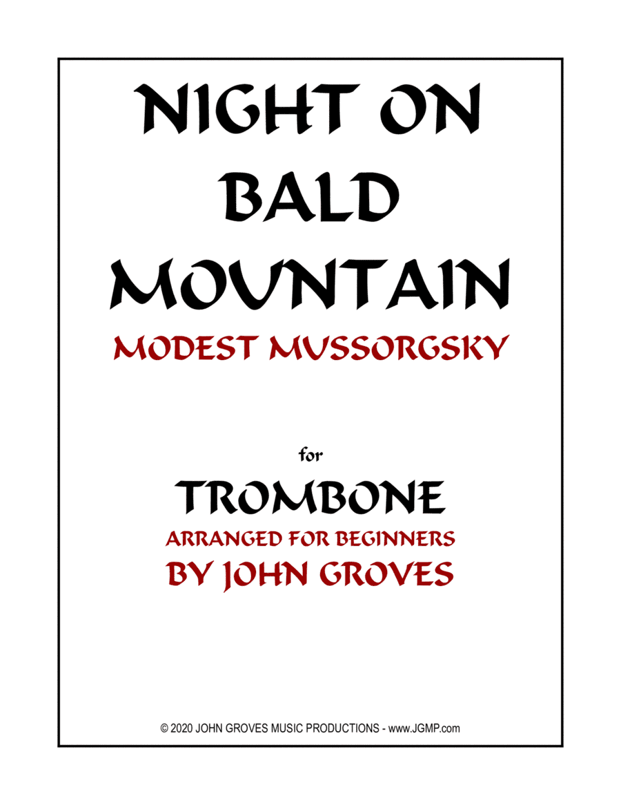 Night On Bald Mountain - Trombone (Beginner) (arr. John Groves)