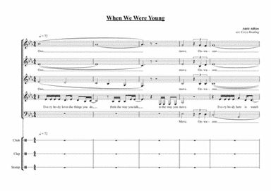 When We Were Young (arr. Cerys Reading)