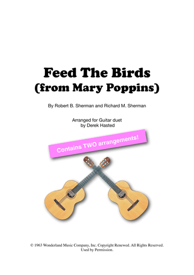 Feed The Birds (tuppence A Bag) (arr. Derek Hasted)