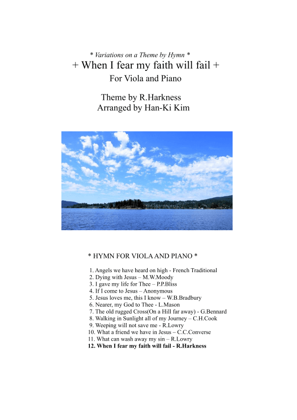 When I fear my faith will fail (For Viola and Piano) (arr. Han-Ki Kim)