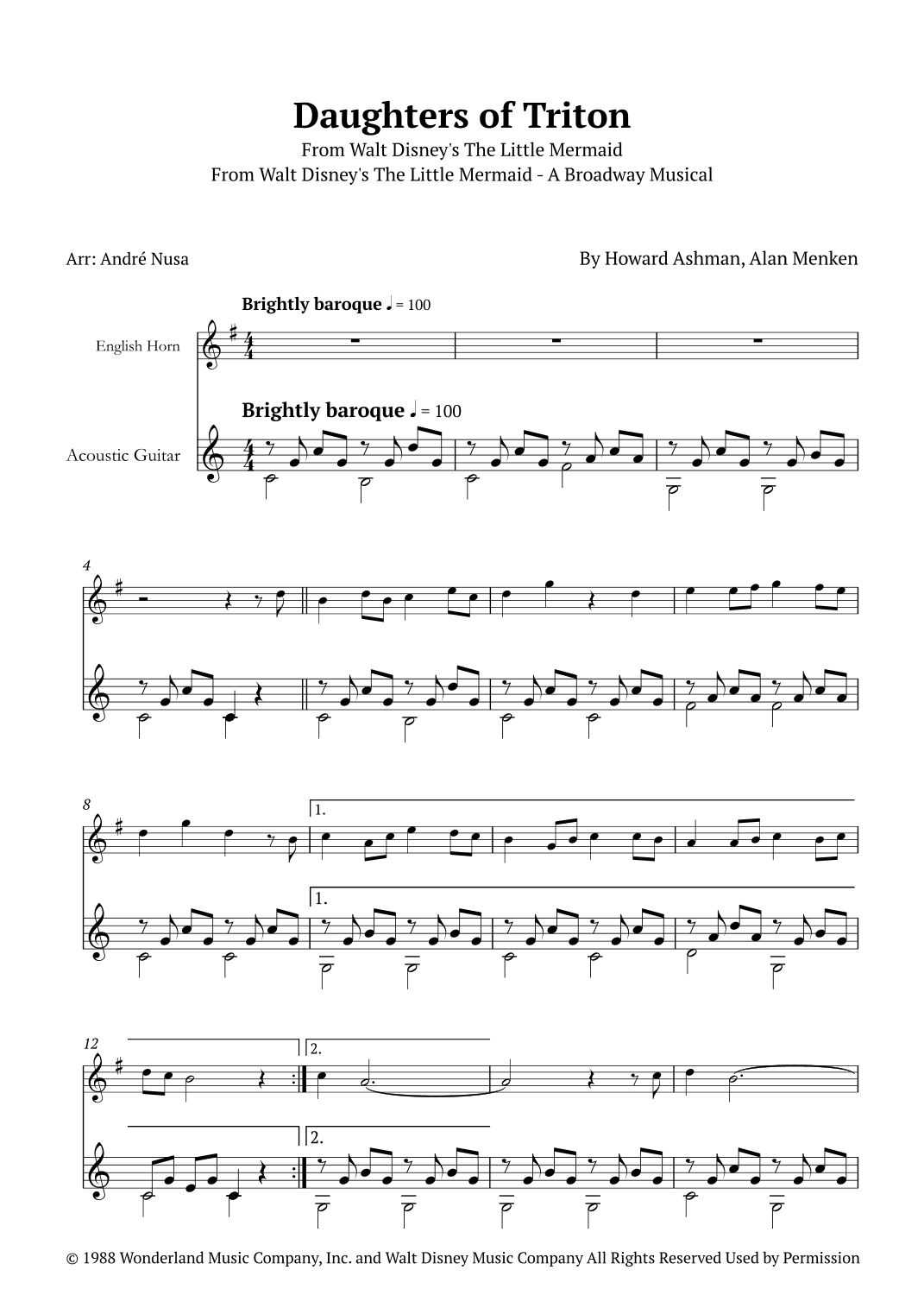 Daughters Of Triton (arr. André Nusa)