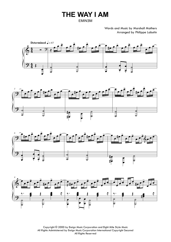 The Way I Am (arr. Philippe Labutin)