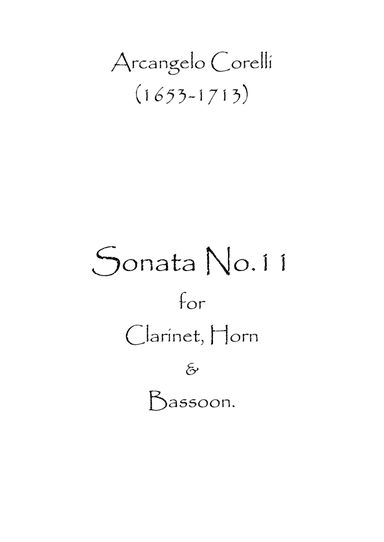 Sonata No.11 (arr. Spence Bundy)