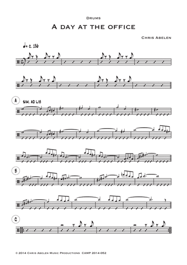 A day at the office (album) - 13 drums parts
