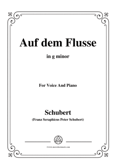 Schubert-Auf dem Flusse,in g minor,Op.89,No.7,for Voice and Piano (arr. MSM)