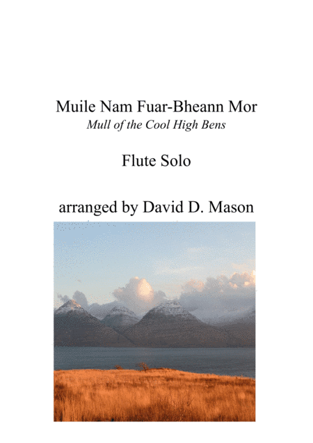 Muile Nam Fuar-Bheann Mor (Mull of the Cool High Bens) (arr. David D. Mason)